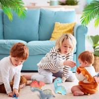 Animal de peluche de dinosaurio para niños, juguetes de peluche de dinosaurio suave Adorable, favores de fiesta de cumpleaños para bebés - details 2