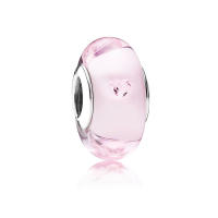 Abalorio de cristal de Murano de lavanda ondulada de Plata de Ley 925, Pulsera Original de plata 925 para la fabricación de joyas - details 0
