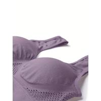 Sujetador deportivo con almohadillas incorporadas, transpirable, alta elasticidad, sin aros, perfecto para yoga, fitness, correr - details 18
