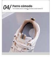 Zapatillas de cuero, nuevas zapatillas ligeras para correr, zapatos blancos de suela blanda - details 8