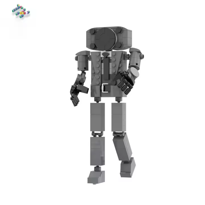 Traje, cámara, hombre, bloques de construcción, juguete - 1