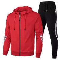 Conjunto Deportivo de Ocio para Hombres Primavera-Otoño 2025 Abrigo de Cremallera de Color Sólido - details 3