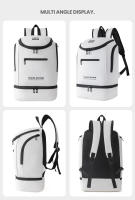 Mochila deportiva para raqueta de bádminton con bolsillo para zapatos, para viajes al aire libre, ir de compras, bolsa de acampada, almacenamiento grande, mochila escolar para ordenador portátil - details 9