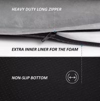 Cama de Mascotas Suave y Cálida 90x63x18 cm Borde Impermeable Reforzado - details 1