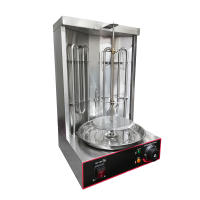 Barbacoa de gas de acero inoxidable, 3000 W, profesional, vertical, giroscopiadora, 2 quemadores, barbacoa de mesa, barbacoa - details 3