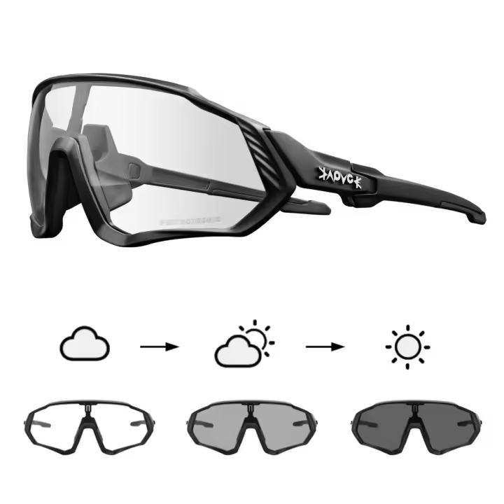 gafas de sol fotocromáticas para ciclismo, lentes deportivas para bicicleta de montaña y carretera, unisex - 1
