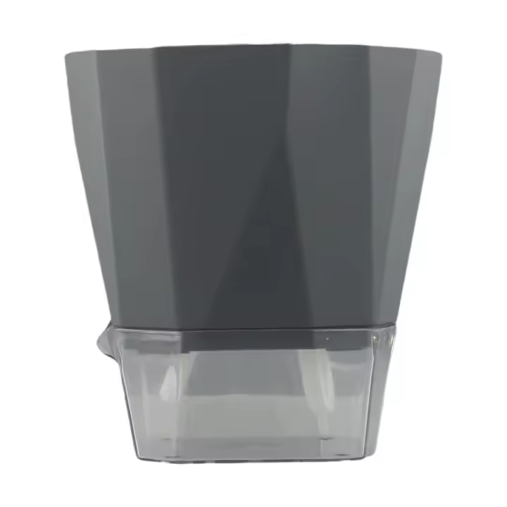 Maceta de plástico para plantas hidropónicas, maceta transparente de doble capa, cuerda de algodón, flores de riego - 1