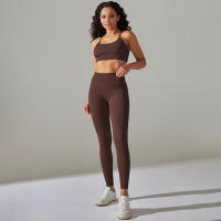 Hamidou-Conjunto de ropa deportiva de dos piezas para mujer, Leggings de cintura alta para gimnasio, Top corto, trajes deportivos de Fitness, ropa deportiva con lavado ácido - details 20