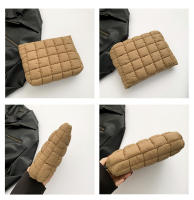 Bolso De Maquillaje Para Mujer Padded Quilted Gran Organizador De Cosméticos Bolsa De Almacenamiento De Maquillaje Puffer Estuche De Belleza Clutch Handbag - details 1