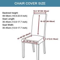 Funda de Silla Estampada Fundas Elásticas para Asiento, Funda Extraíble para Boda, Hotel, Banquete, Comedor, Oficina, Decoración del Hogar - details 1