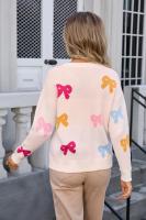 Suéter corto de punto para mujer, jersey de cuello redondo Kawaii, ropa informal ligera, tendencia de ventas - details 12