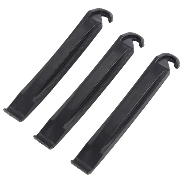 Palancas de neumáticos de rueda desmontables para bicicleta, herramienta de reparación de plástico de alta calidad, endurecido negro - 1