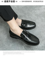 Estilo de pelo puntiagudo casual británico mocasines tendencia transpirable. - details 8