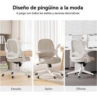 Silla de Oficina Plegable con Apoyabrazos Silla de Oficina Ergonómica de Malla Transpirable - details 19