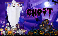 Disfraz de fantasma blanco para niños y niñas, traje de Cosplay de miedo para niños, actuación en escenario, fiesta de carnaval, traje de vestir - details 7