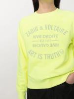 Sudadera bordada de algodón rosa con letras clásicas ZV de nicho francés para mujer, suéter bordado, principios de otoño - details 36