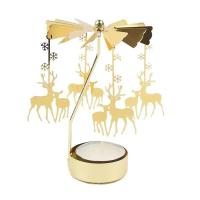 Velas Giratatorias de Metal en Formas de Copo de Nieve y Ángel Portavelas para Té Romántico, Boda, Decoración del Hogar en Navidad - details 6