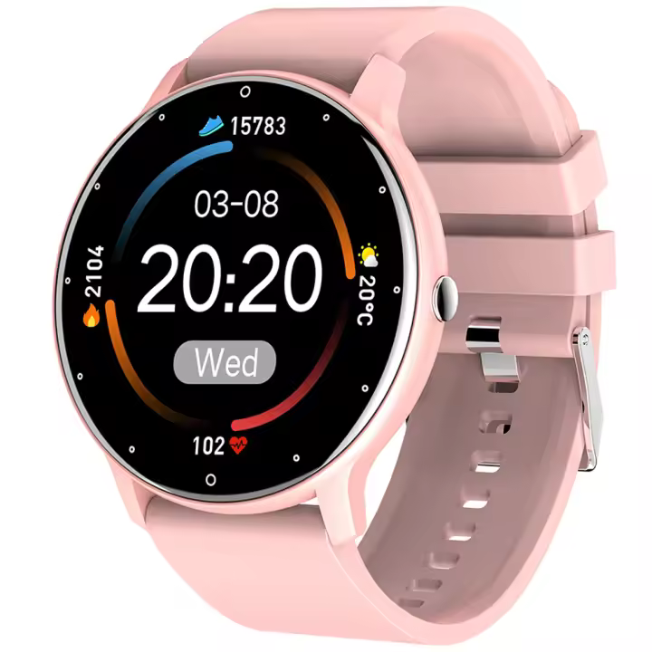 ZL02D Reloj inteligente with Bluetooth, Llamada, Frecuencia cardíaca y detección de presión arterial, recordatory de Información, Modo Deportivo - 1