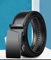 Cinturón de cuero genuino con hebilla automática para hombre, cinturón grande de gran tamaño, largo, 105, 130, 140, 150, 160, 170cm - details 0
