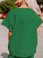 Conjunto Mujer Verano 2025 |   Top Corto + Pantalón Holgado |   Tela Texturizada Premium |   Moda Casual y Elegante" - details 32