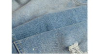 Chaqueta de Denim para Hombres Primavera-Otoño Moda Callejera de Algodón Estilo Biker Retro - details 11