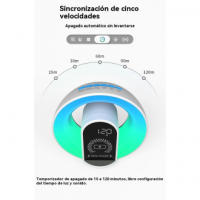 Altavoz Bluetooth Fantasía Dazzle Color Luz Ambiental Decoración de Escritorio Cargador Inalámbrico Portátil - details 7