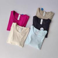 Camiseta de Yoga sin Costuras Camiseta Deportiva de Manga Corta para Mujer - details 10