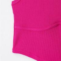 2025-Camiseta corta sin mangas con cuello redondo, chaleco informal de temperamento versátil, novedad de verano, ropa de mujer - details 9
