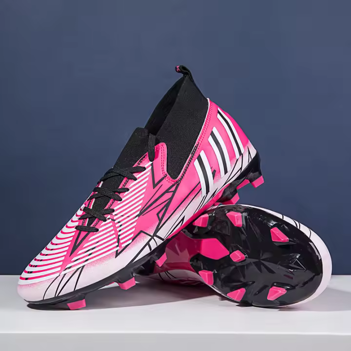 Transpirable pareja interior y exterior hierba uñas largas uñas cortas zapatos de fútbol. - 1