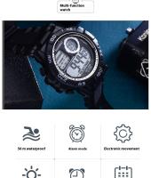 SHUNWAY 【 】 Shengwei Reloj electrónico luminoso para estudiantes deportivos impermeables multifuncionales para exteriores para hombres - details 2