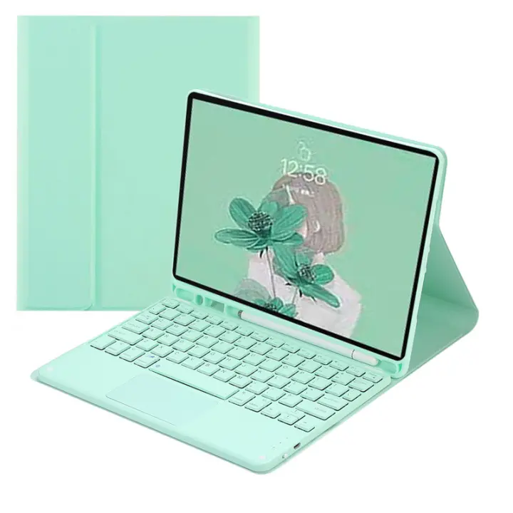 Funda con Teclado español para iPad, cubierta con portalápices de 10,2 pulgadas, para iPad 7, 8, 9, 10, 2 - 1