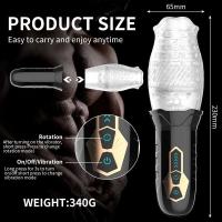 Entrenador de Placer Rotativo Automático Vibrador Oral Real para Hombres Copa de Espiral de Moción - details 7