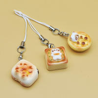 Llaveros de Pan de Gato Estilo Japonés Set de 3 Encanto de Teléfono Kawaii para Bolsos - details 3