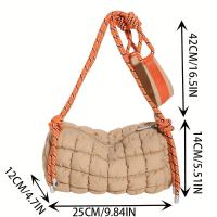 Bolso bandolera acolchado de moda, bolso de hombro acolchado moderno, bolso informal para mujer y bolso tipo hobo - details 0