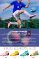 Los zapatos de fútbol avanzados para hombres están hechos de plantillas de TPU transpirables para materiales deportivos de verano, con un buen agarre en la parte inferior de las uñas. - details 4
