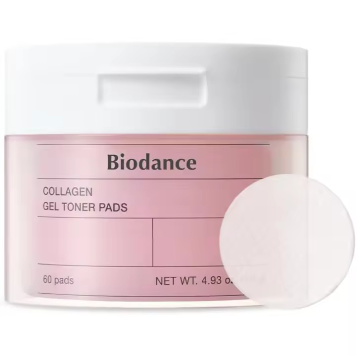Almohadillas de gel de colágeno Biodance, cara minimizadora de poros, mejora la elasticidad, almohadillas de tóner coreanas exfoliantes suaves para pieles sensibles, - 1