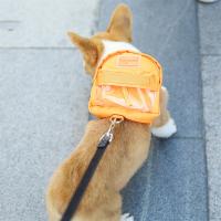 Mochila multifuncional para perros pequeños, bolsa de aperitivos para cachorros, Bulldog Francés, Corgi, gran espacio, suministros de viaje al aire libre - details 5