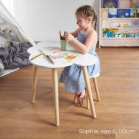 Juego de Escritorio Infantil Nube Mueble de Madera para Niños de 4 a 8 Años - details 2