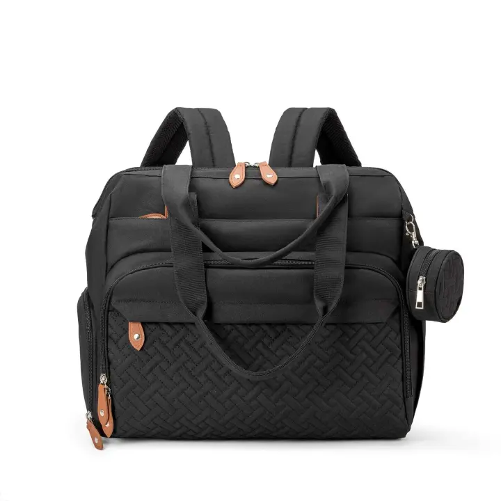 Mochila grande multifuncional para mamá con aislamiento, cruz diagonal, tres usos, madre y bolsa para entrega - 1