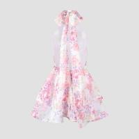 Mini vestido elegante con estampado ral, Espalda descubierta, sin mangas, dobladillo, Vestidos apilables, Vestidos dulces A e, ropa de fiesta para mujer nueva 2025 - details 4