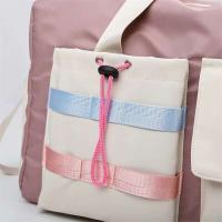 Bolsas de lona de viaje impermeables con separación de bolsillo seco y húmedo de gran capacidad personalizadas con compartimento para zapatos - details 13