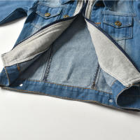 Chaquetas vaqueras falsas para niños y niñas, top informal con capucha, moda de otoño e invierno, novedad - details 6