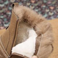 Botas cortas y tobilleras de suela gruesa cómodas para caminar al aire libre para mujer con logo de Dropshipping invierno nieve - details 5