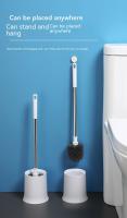 Escobillas de Baño con Soporte de Secado Rápido, Escobillas de Inodoro de Montaje en Suelo o Montaje en Pared, Blanco - details 12