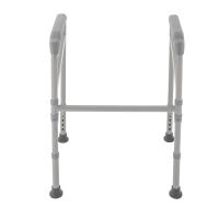 Marco envolvente para inodoro, marco para asiento de baño, barra de soporte de seguridad para inodoro, plegable, 56x46cm/22x18 pulgadas, acero al carbono, PE para inodoros en todo tipo de hogares - details 7