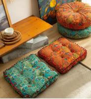 Cojín de Suelo de Tela de Algodón y Lino Nuevo para Casa Futon Tatami Grande Redondo y Espeso Suave para Oficina Silla de Escritorio - details 0