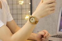 Reloj de bambú y madera Reloj de cuarzo para parejas de moda, vida impermeable - details 5