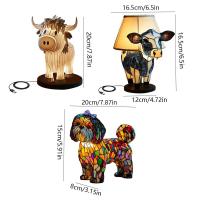 Lámpara de mesa de animales 3D a la moda, lámpara Led con forma de ganado, carga USB, decoración de dormitorio, luz nocturna de colores para oficina - details 0