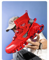 Zapatos de calcetín alto a la moda para hombre, zapatos deportivos informales antideslizantes para exteriores, zapatos transpirables para correr, calzado deportivo para caminar y trotar - details 26