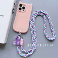 Cordón Universal para teléfono móvil con dibujos creativos, cordón cruzado de cuerda larga, accesorios colgantes decorativos de dibujos animados - details 5